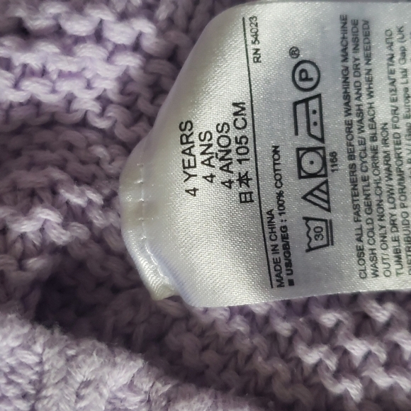 Gap size 4 girls sweater cardigan - Picture 3 of 3